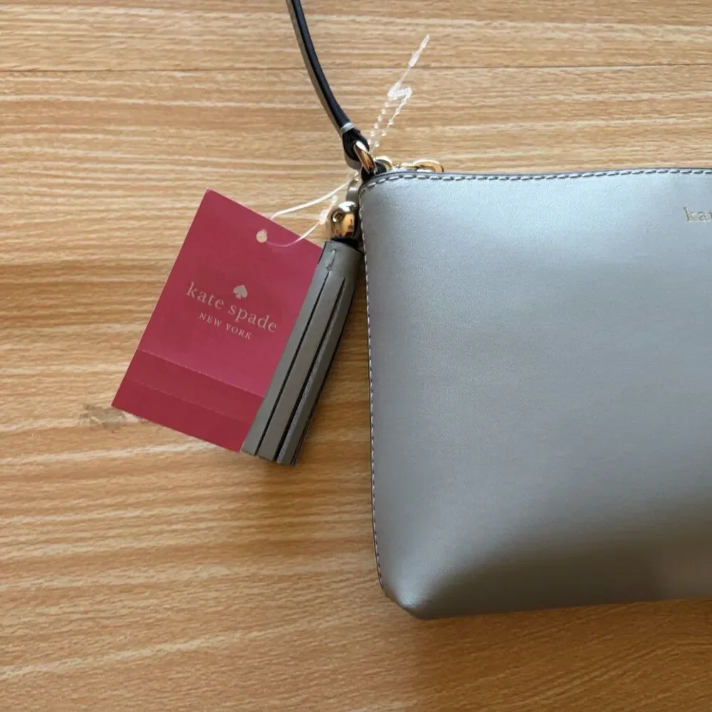 Kate Spade New York Ivy Street Amy Smooth Leather Crossbody In Avalon Mist NWT